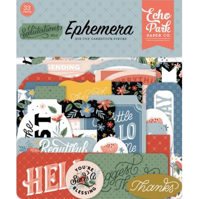 Echo Park Salutations No. 2 Die Cuts - Ephemera